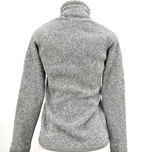 Patagonia Better Sweater Women’s Quarter Zip Grey Pull Over Sweater Size XS - Picture 3 of 12